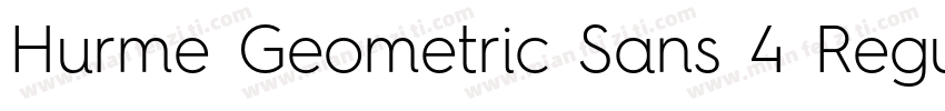 Hurme Geometric Sans 4 Regular字体转换